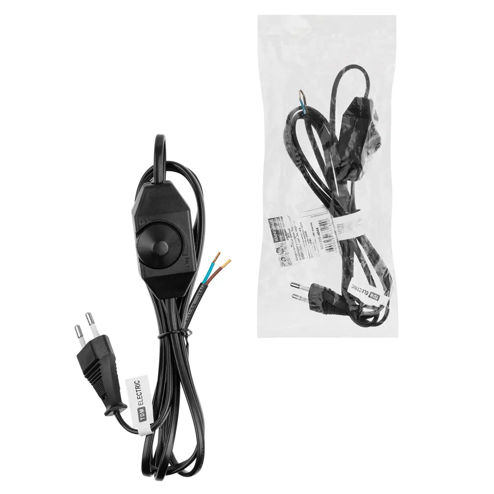 Фото 6 Шнур сетевой Tdm electric SQ1305-0044 без заземления без выключателя 6 A 2 м цвет черный Фото 6 Шнур сетевой Tdm electric SQ1305-0044 без заземления без выключателя 6 A 2 м цвет черный