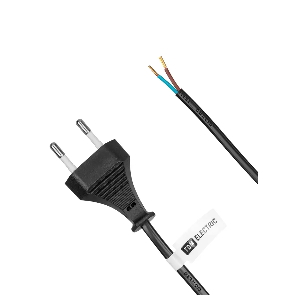 Фото 7 Шнур сетевой Tdm electric SQ1305-0044 без заземления без выключателя 6 A 2 м цвет черный Фото 7 Шнур сетевой Tdm electric SQ1305-0044 без заземления без выключателя 6 A 2 м цвет черный