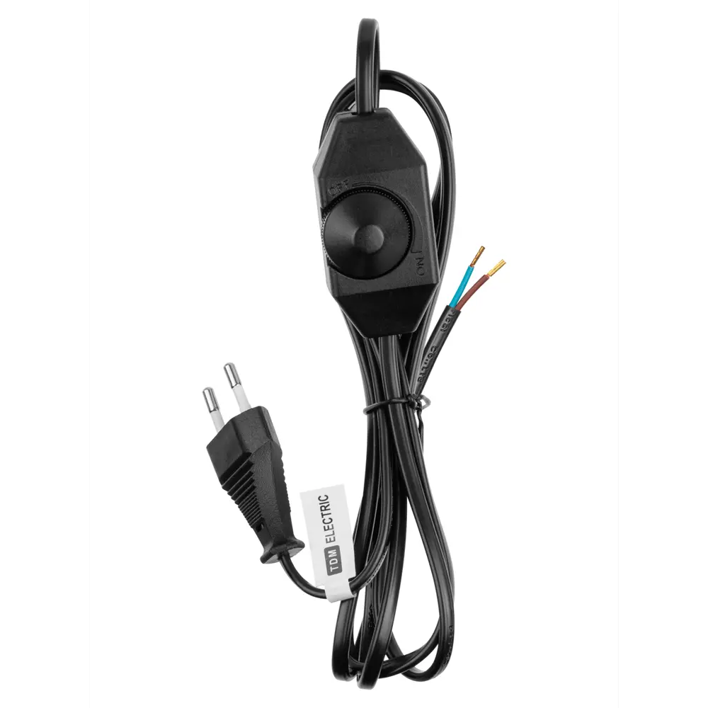 Фото 3 Шнур сетевой Tdm electric SQ1305-0044 без заземления без выключателя 6 A 2 м цвет черный Фото 3 Шнур сетевой Tdm electric SQ1305-0044 без заземления без выключателя 6 A 2 м цвет черный