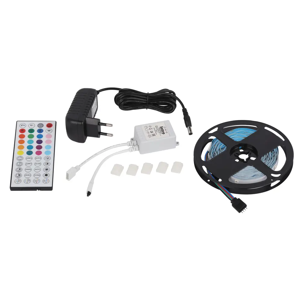 Фото 3 Комплект умной светодиодной ленты Intro 5050Kit -16-24V-IP20-RGB-10m Фото 3 Комплект умной светодиодной ленты Intro 5050Kit -16-24V-IP20-RGB-10m