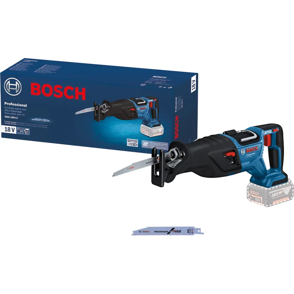 Фото Пила сабельная аккумуляторная бесщеточная Bosch Professional GSA 18V-LI, 06016C0020, 18 В Li-Ion без АКБ и ЗУ Фото Пила сабельная аккумуляторная бесщеточная Bosch Professional GSA 18V-LI, 06016C0020, 18 В Li-Ion без АКБ и ЗУ