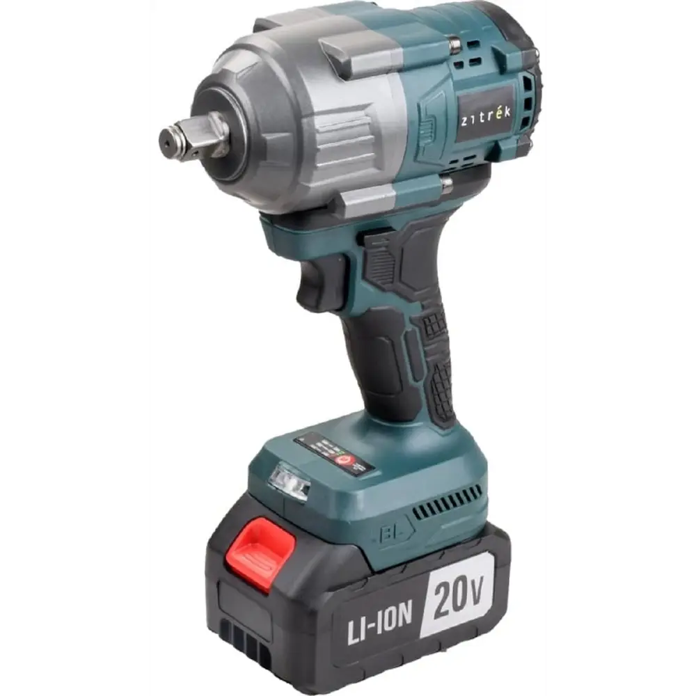 Фото 3 Гайковерт аккумуляторный бесщеточный Zitrek Crusher 20 Pro, 20 В Li-Ion 2x4 Ач, 800 Нм Фото 3 Гайковерт аккумуляторный бесщеточный Zitrek Crusher 20 Pro, 20 В Li-Ion 2x4 Ач, 800 Нм