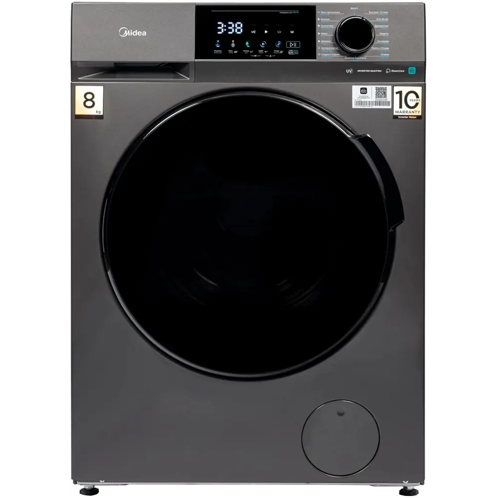 Фото 5 Стиральная машина Midea Mfc3814bsw47/s 59.5x88x47.5 см 8 кг цвет черный Фото 5 Стиральная машина Midea Mfc3814bsw47/s 59.5x88x47.5 см 8 кг цвет черный