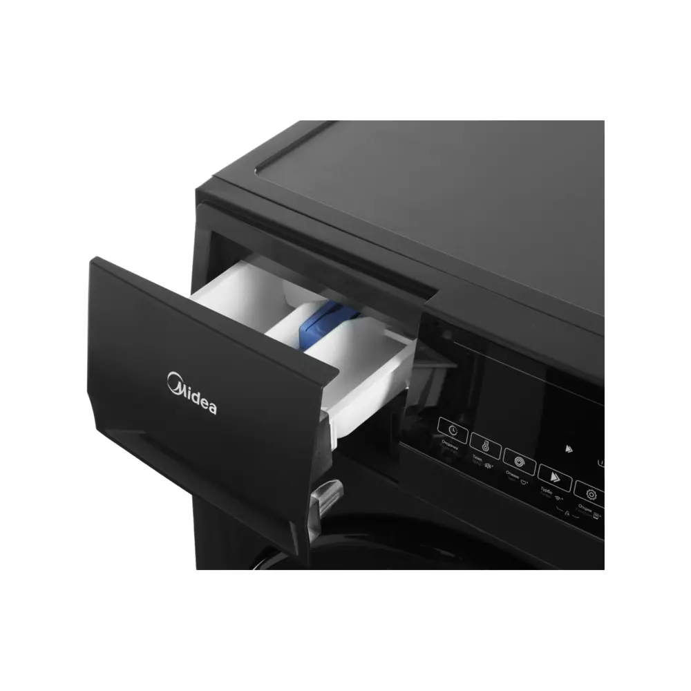 Фото 5 Стиральная машина Midea Mfc3712bsw40/s 59.5x85x0 см 7 кг цвет серебристо-черный Фото 5 Стиральная машина Midea Mfc3712bsw40/s 59.5x85x0 см 7 кг цвет серебристо-черный