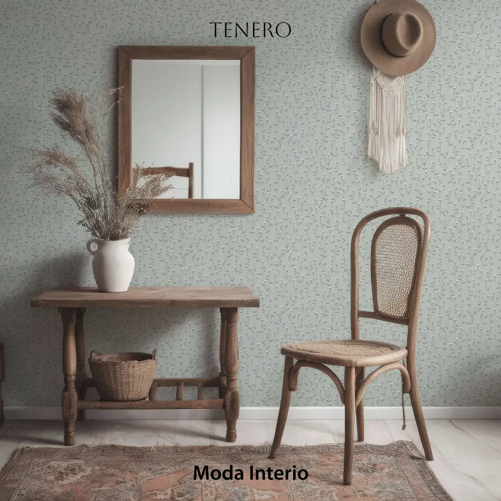 Фото 3 Обои флизелиновые Moda interio 1.06 м цвет 32688-56 веточки на зеленом 32688-56 Фото 3 Обои флизелиновые Moda interio 1.06 м цвет 32688-56 веточки на зеленом 32688-56