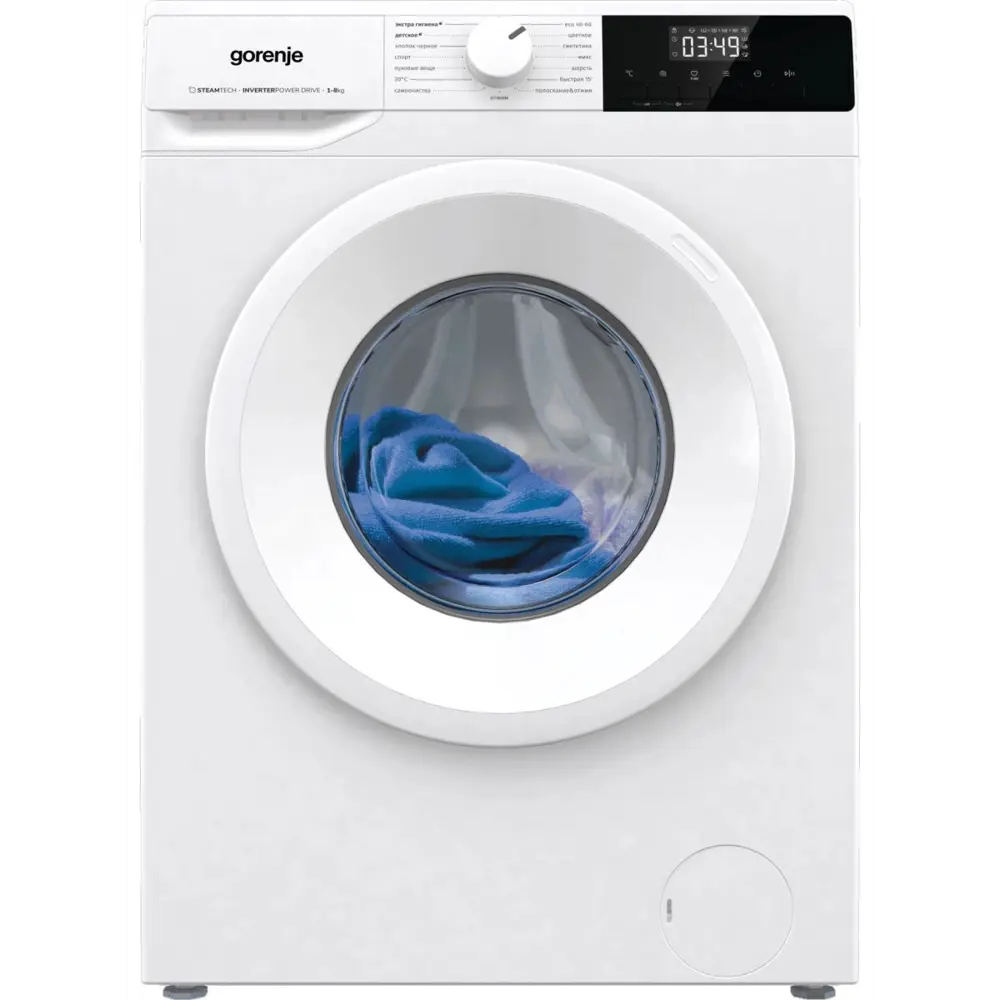 Фото 5 Стиральная машина Gorenje Wnhpi84as/r 59.5x85x0 см 8 кг цвет белый Фото 5 Стиральная машина Gorenje Wnhpi84as/r 59.5x85x0 см 8 кг цвет белый