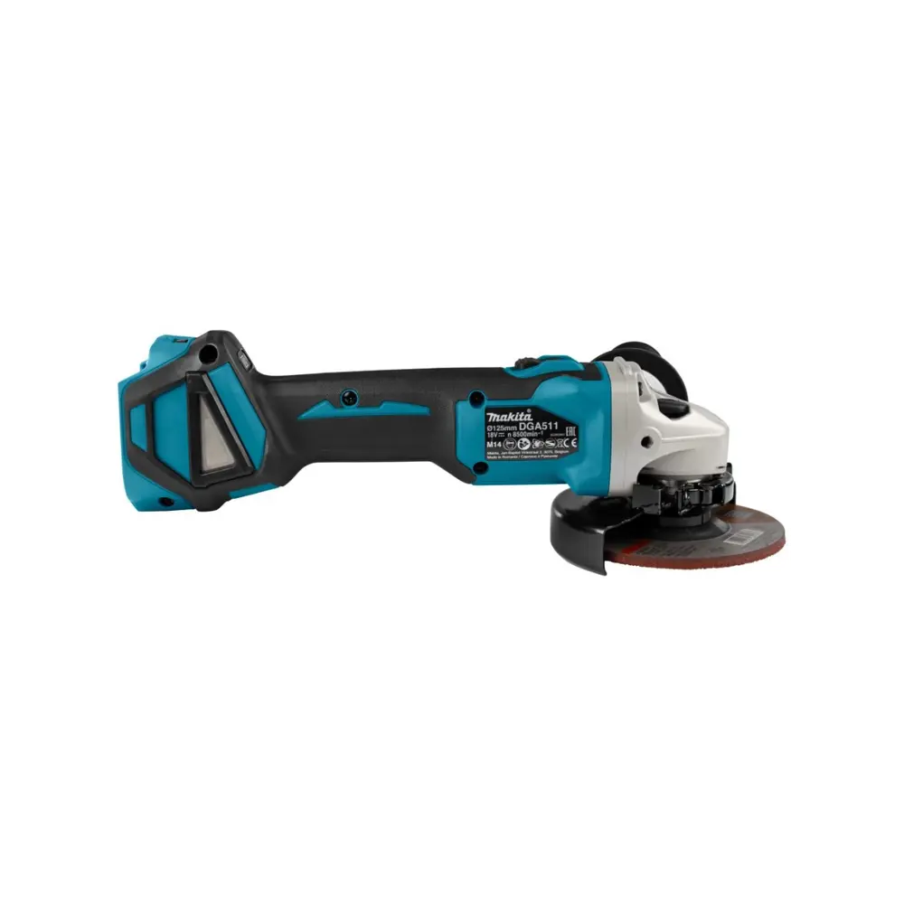 Фото 6 УШМ аккумуляторная бесщеточная Makita DGA511Z, 18 В Li-Ion 125 мм, без АКБ и ЗУ Фото 6 УШМ аккумуляторная бесщеточная Makita DGA511Z, 18 В Li-Ion 125 мм, без АКБ и ЗУ