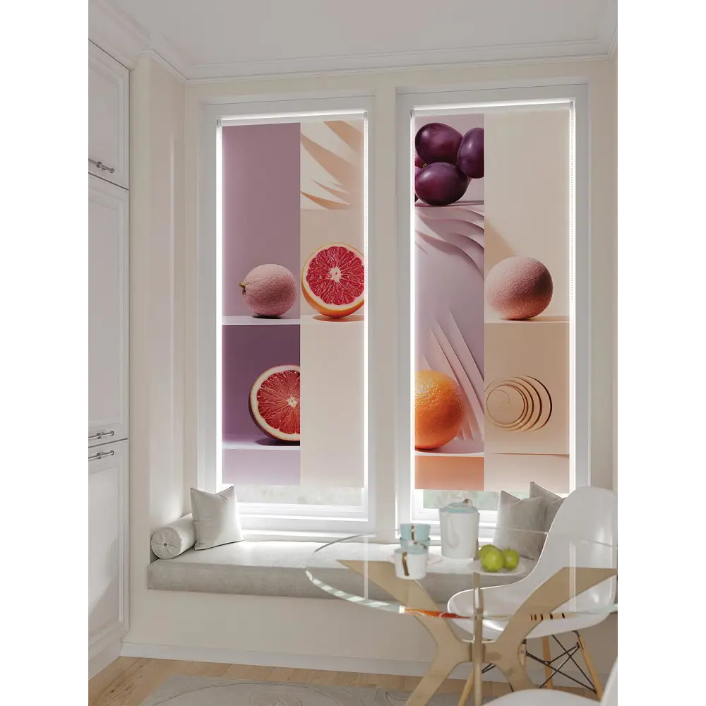 Фото 7 Рулонная штора блэкаут At Home ЛургасAT785153068, 68x170см, цвет бежевый, оранжевый, фиолетовый Фото 7 Рулонная штора блэкаут At Home ЛургасAT785153068, 68x170см, цвет бежевый, оранжевый, фиолетовый