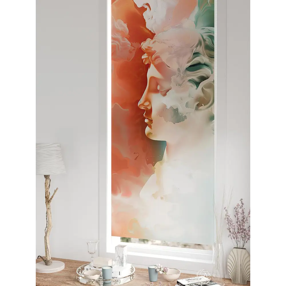 Фото 4 Рулонная штора блэкаут At Home ЛургасAT785170068, 68x170см, цвет белый, оранжевый, бирюзовый Фото 4 Рулонная штора блэкаут At Home ЛургасAT785170068, 68x170см, цвет белый, оранжевый, бирюзовый