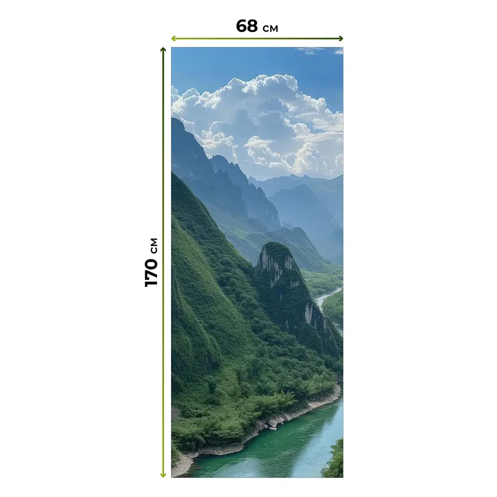 Фото Рулонная штора блэкаут At Home ЛургасAT785050068, 68x170см, цвет зеленый, синий, бирюзовый Фото Рулонная штора блэкаут At Home ЛургасAT785050068, 68x170см, цвет зеленый, синий, бирюзовый