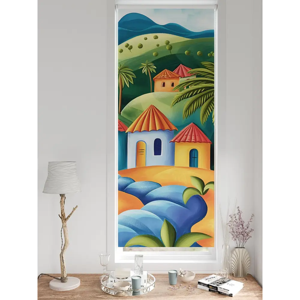 Фото 6 Рулонная штора блэкаут At Home ЛургасAT785068068, 68x170см, цвет разноцветный Фото 6 Рулонная штора блэкаут At Home ЛургасAT785068068, 68x170см, цвет разноцветный