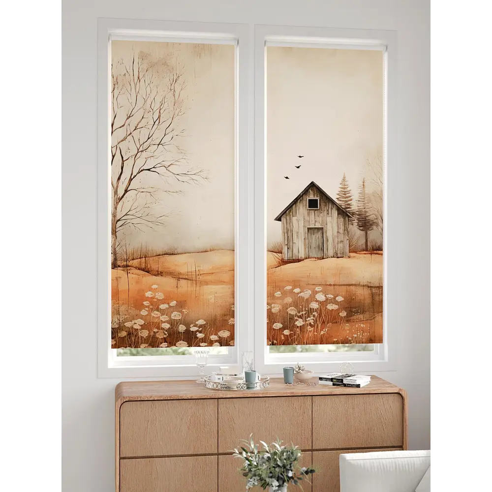 Фото 6 Рулонная штора блэкаут At Home ЛургасAT785081068, 68x170см, цвет бежевый, коричневый, оранжевый Фото 6 Рулонная штора блэкаут At Home ЛургасAT785081068, 68x170см, цвет бежевый, коричневый, оранжевый