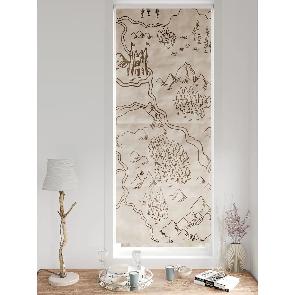 Фото 5 Рулонная штора At home Лургас 68x170 см цвет бежевый, коричневый Фото 5 Рулонная штора At home Лургас 68x170 см цвет бежевый, коричневый