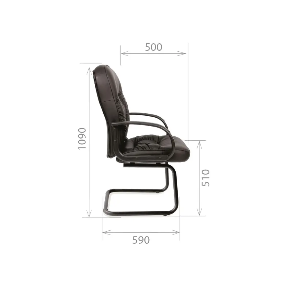 Фото 5 Стул Тайпит Лелант 167365 53x109x59 см искусственная кожа цвет черный