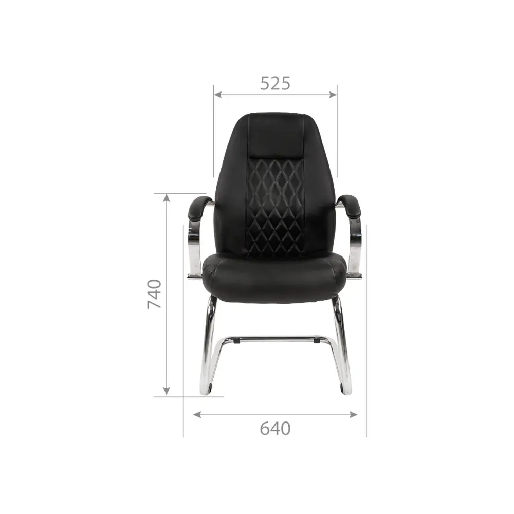 Фото 4 Стул Тайпит Ортей 52.5x109x59 см искусственная кожа цвет черный