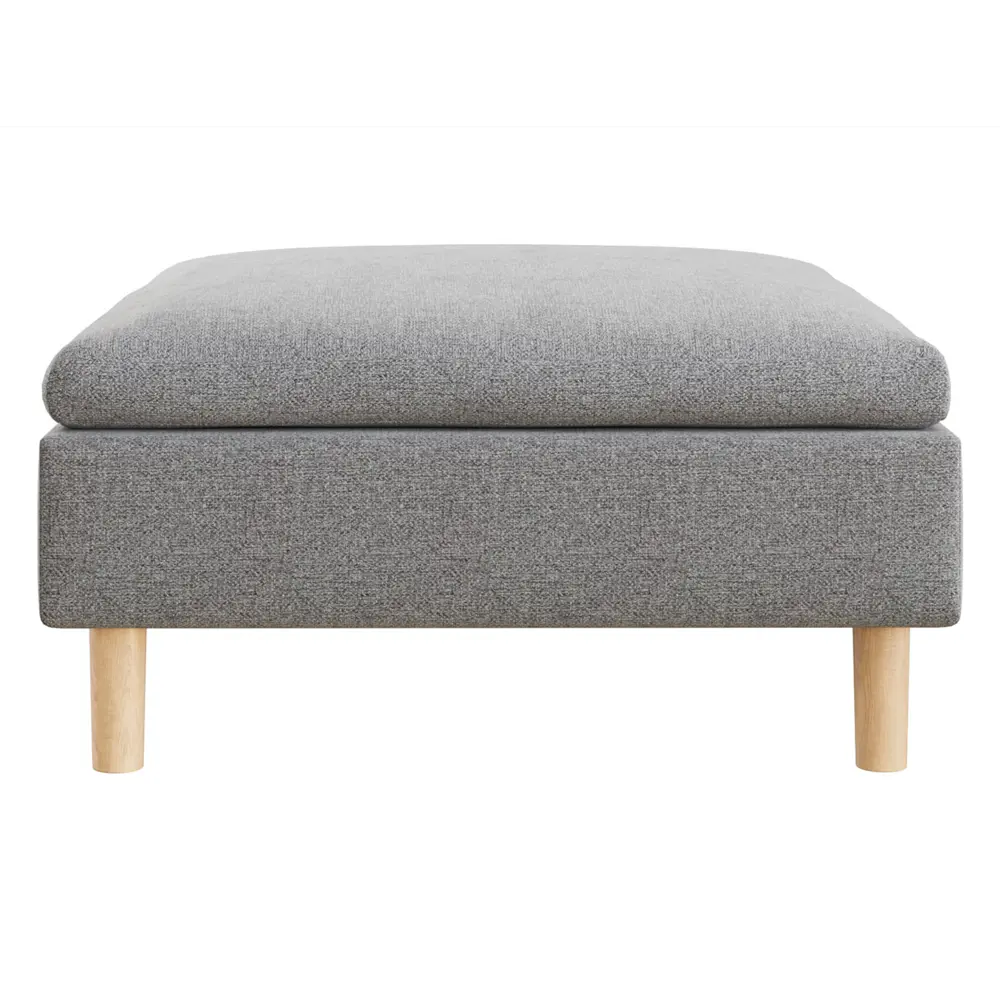 Фото 3 Пуф рогожка Правила мебели Армана 187048, 45x95 см, цвет серый Фото 3 Пуф рогожка Правила мебели Армана 187048, 45x95 см, цвет серый