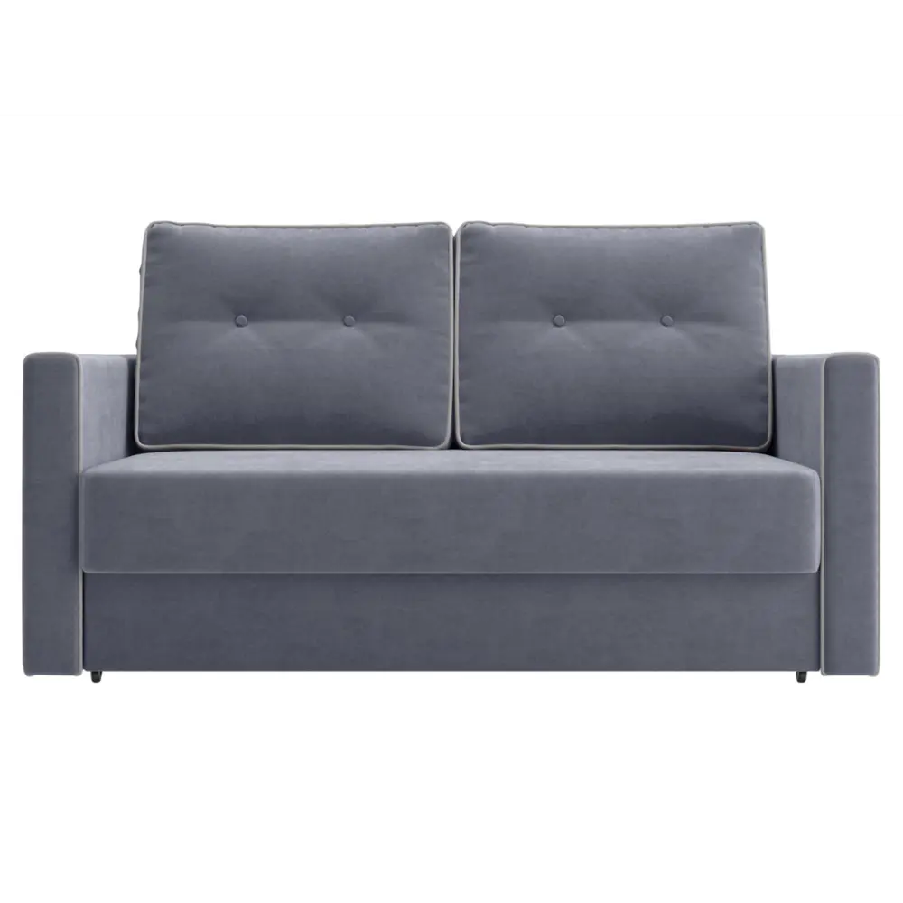 Фото 2 Диван раскладной Правила мебели Лагос Мини 164x95x93 см велюр цвет серый/велюр Фото 2 Диван раскладной Правила мебели Лагос Мини 164x95x93 см велюр цвет серый/велюр