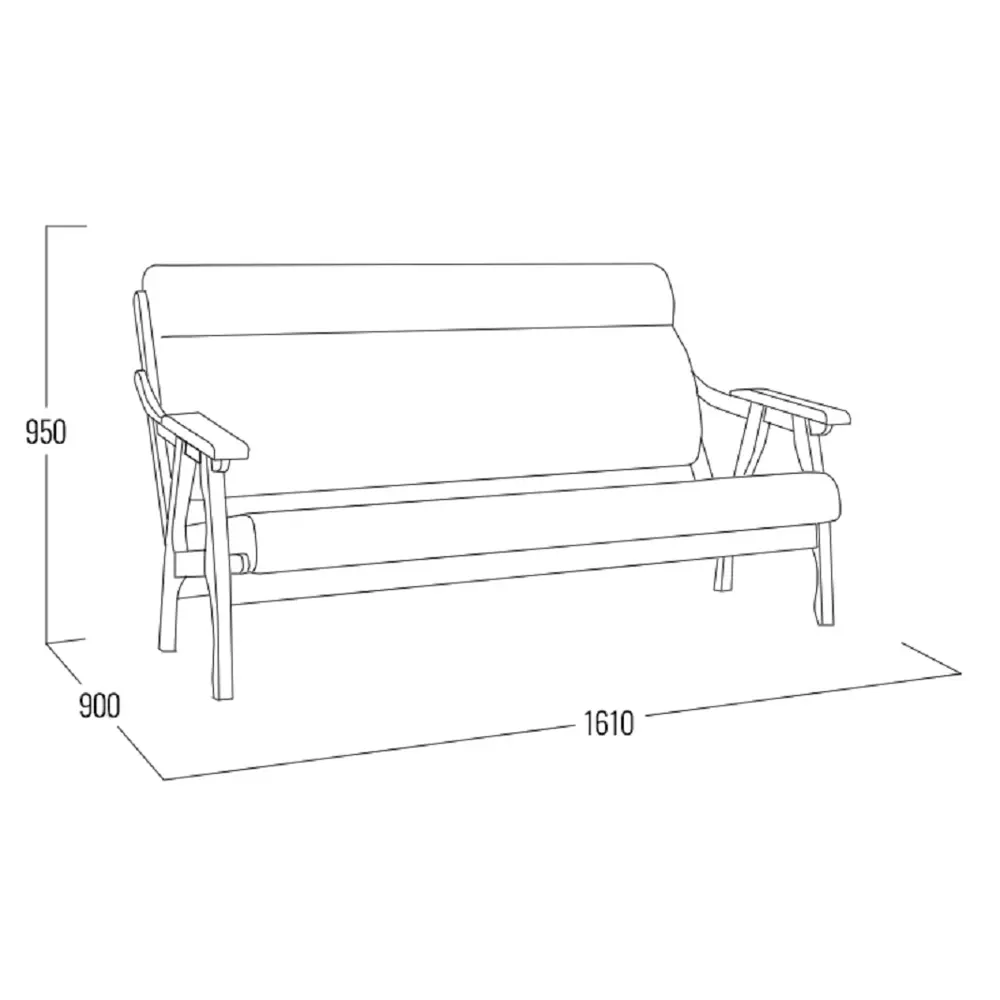 Фото 6 Диван прямой Правила мебели Саммер 151836 161x95x90 см рогожка цвет коричневый, рогожка Фото 6 Диван прямой Правила мебели Саммер 151836 161x95x90 см рогожка цвет коричневый, рогожка