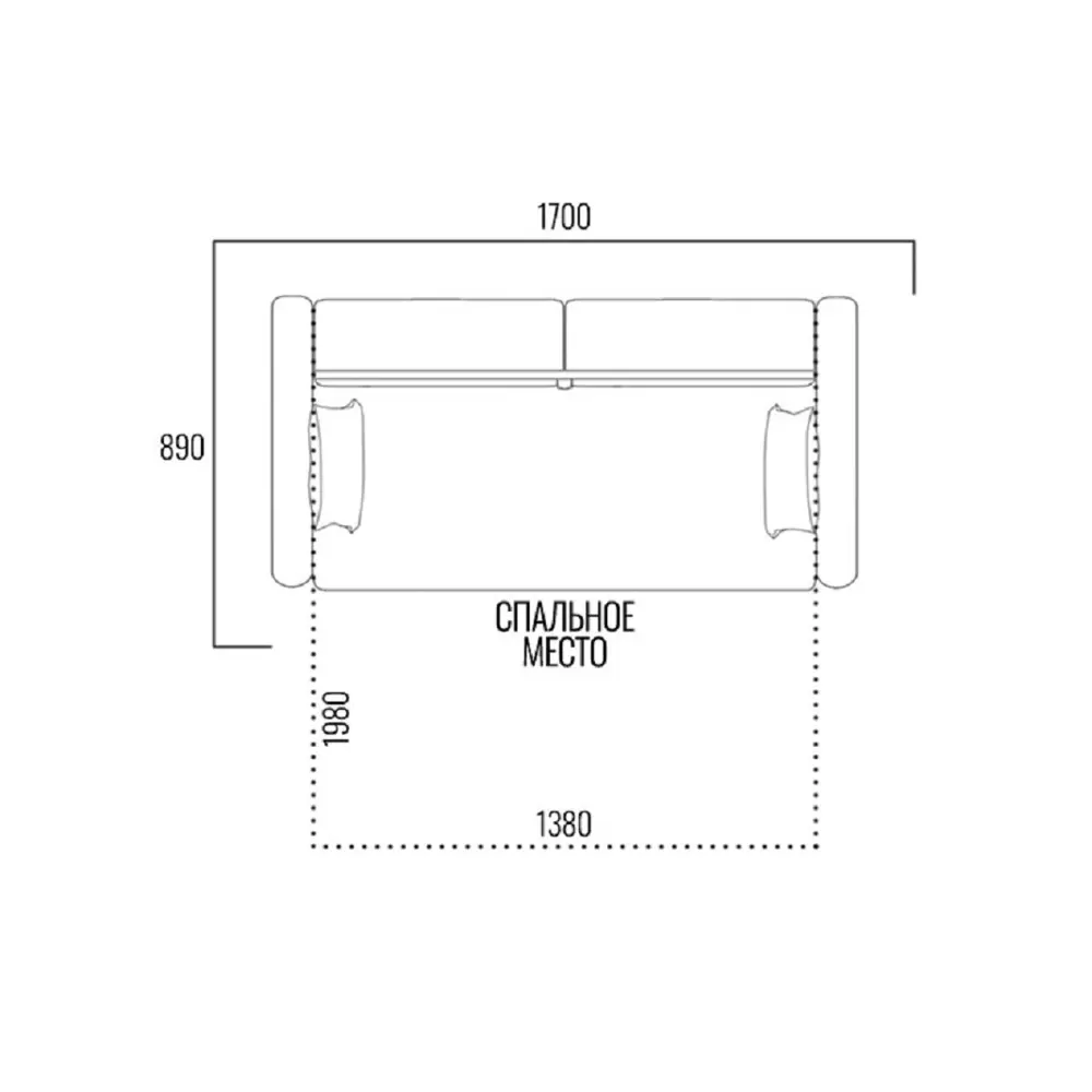 Фото 10 Диван раскладной Правила мебели Адель 170x82x89 см велюр цвет синий/велюр