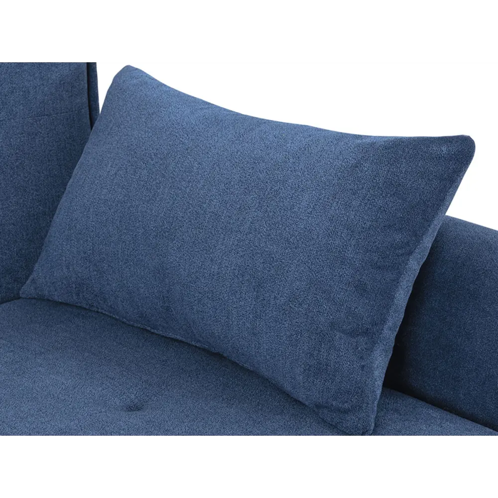 Фото 5 Диван раскладной Правила мебели Адель 170x82x89 см велюр цвет синий/велюр