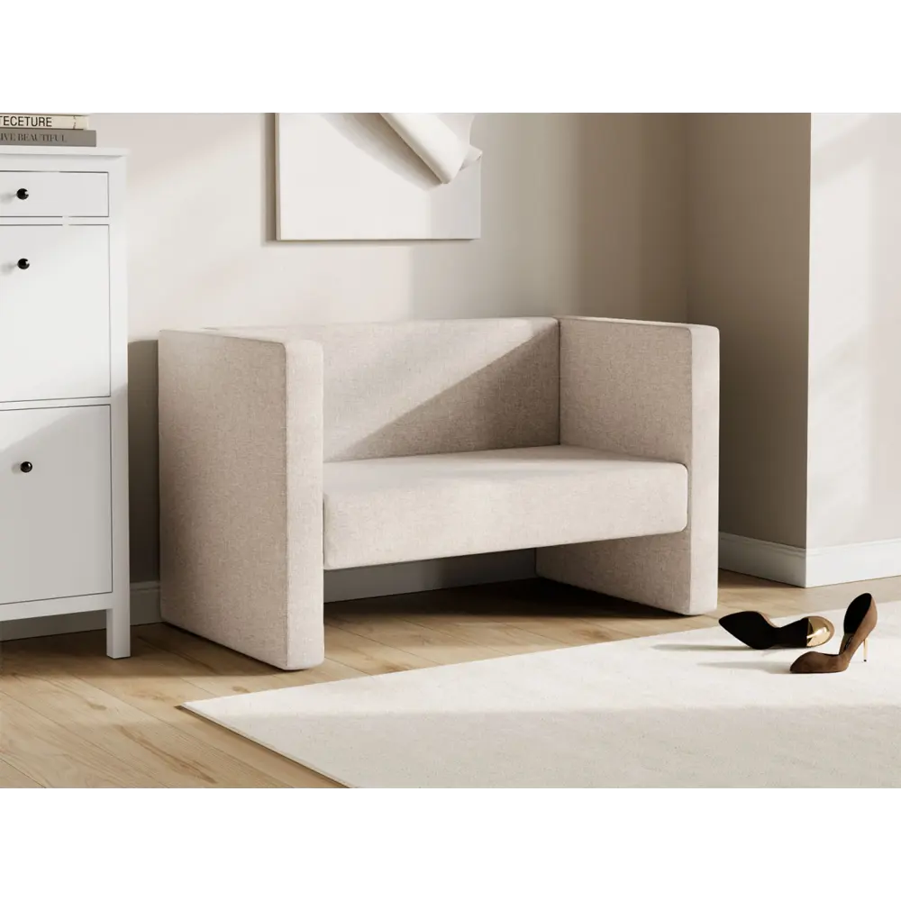 Фото 6 Диван прямой Правила мебели Габи 182860 138x71.5x65 см рогожка цвет бежевый Фото 6 Диван прямой Правила мебели Габи 182860 138x71.5x65 см рогожка цвет бежевый