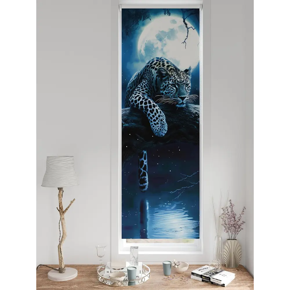 Фото 5 Рулонная штора блэкаут At Home НокретAT785045057, 57x170см, цвет белый, синий, серый Фото 5 Рулонная штора блэкаут At Home НокретAT785045057, 57x170см, цвет белый, синий, серый