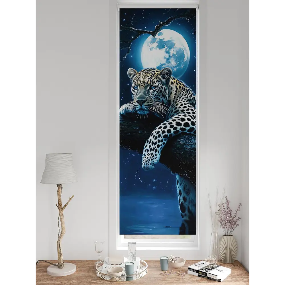 Фото 3 Рулонная штора блэкаут At Home НокретAT785045057, 57x170см, цвет белый, синий, серый Фото 3 Рулонная штора блэкаут At Home НокретAT785045057, 57x170см, цвет белый, синий, серый