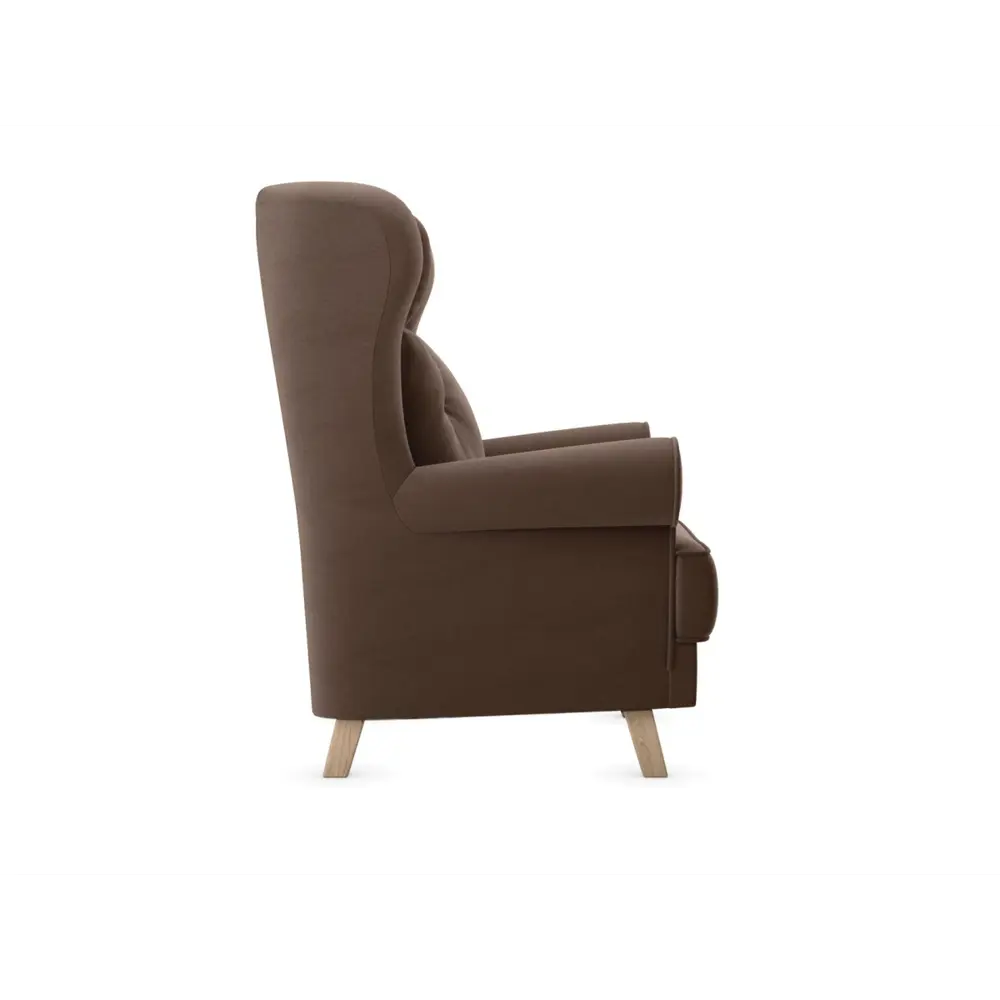 Фото 3 Кресло Элегия Лацио 145561 98x112x93 см велюр цвет корица, микровелюр Фото 3 Кресло Элегия Лацио 145561 98x112x93 см велюр цвет корица, микровелюр