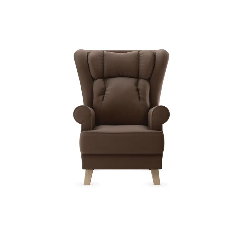 Фото 2 Кресло Элегия Лацио 145561 98x112x93 см велюр цвет корица, микровелюр Фото 2 Кресло Элегия Лацио 145561 98x112x93 см велюр цвет корица, микровелюр