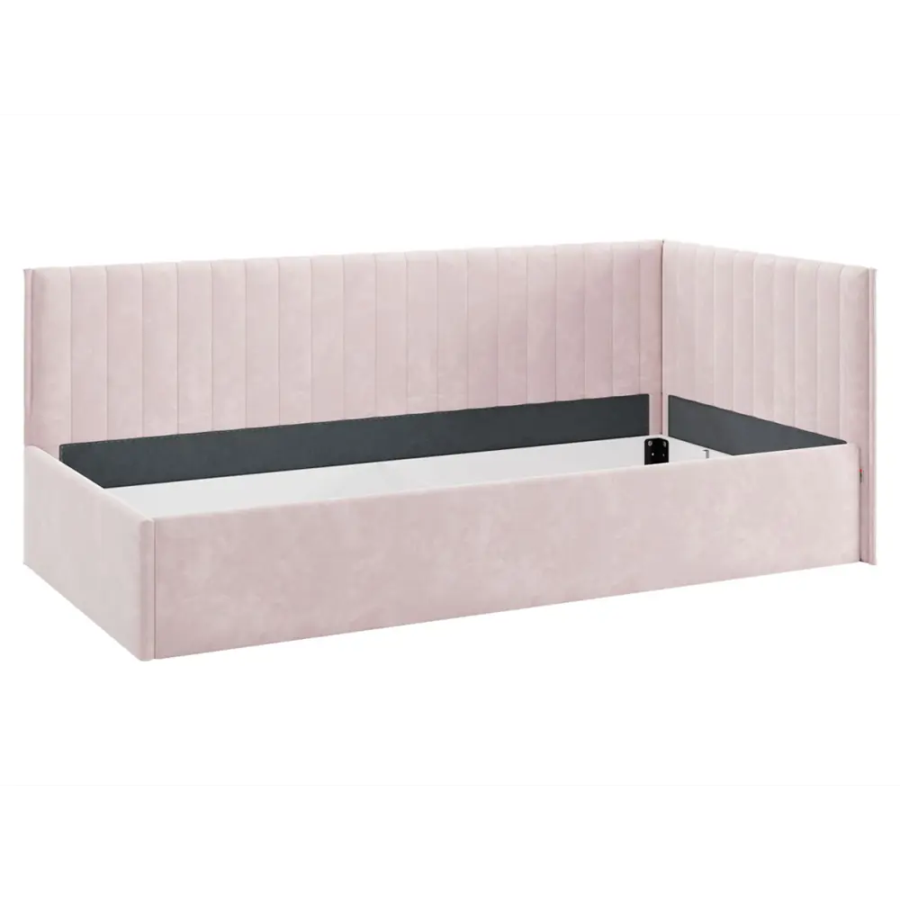 Фото 5 Кровать Правила мебели 186450 212x78x101.5 см ЛДСП цвет нежно-розовый/велюр Фото 5 Кровать Правила мебели 186450 212x78x101.5 см ЛДСП цвет нежно-розовый/велюр