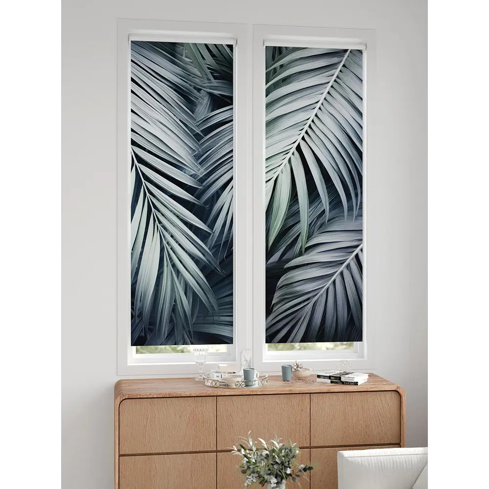 Фото 3 Рулонная штора блэкаут At Home НокретAT785066057, 57x170см, цвет белый, серый, бирюзовый Фото 3 Рулонная штора блэкаут At Home НокретAT785066057, 57x170см, цвет белый, серый, бирюзовый