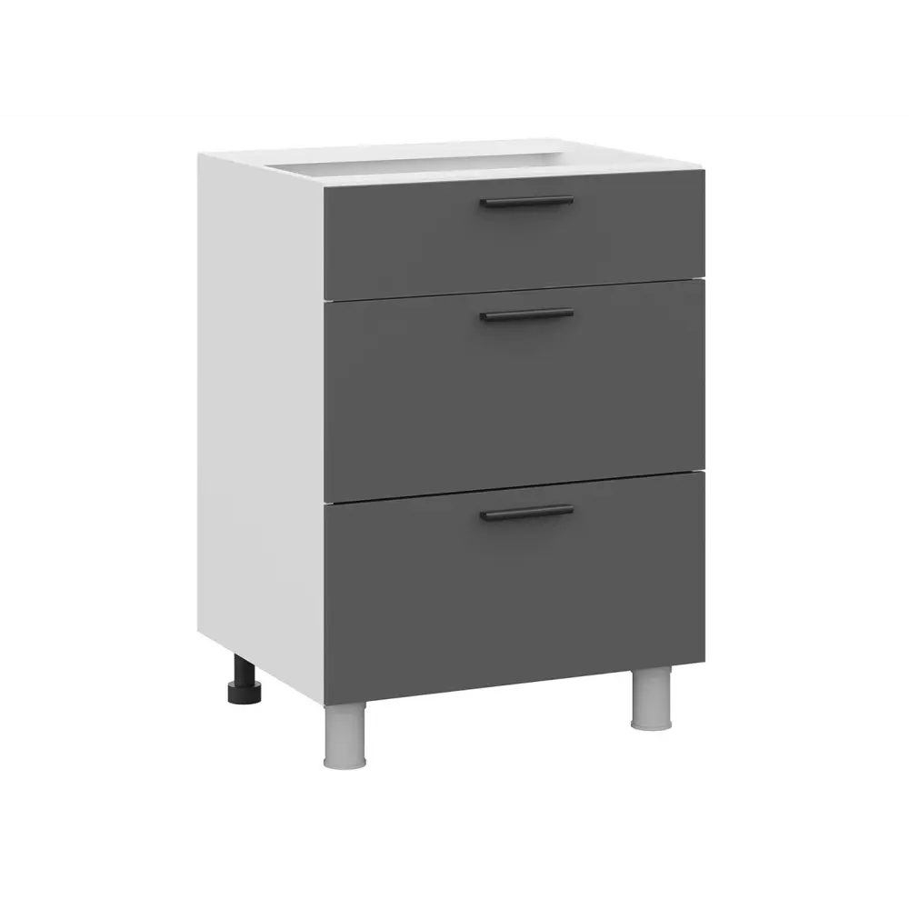 Фото 7 Кухонный гарнитур Sv-мебель Модус 175584 210x214.4x100 см ЛДСП цвет серый