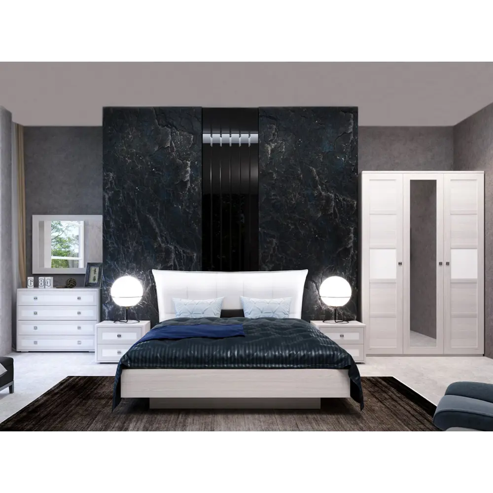 Фото 4 Тумба прикроватная Кураж Парма Нео 13 55x43x39 см 2 ящика ЛДСП цвет ясень анкор светлый/белый Фото 4 Тумба прикроватная Кураж Парма Нео 13 55x43x39 см 2 ящика ЛДСП цвет ясень анкор светлый/белый