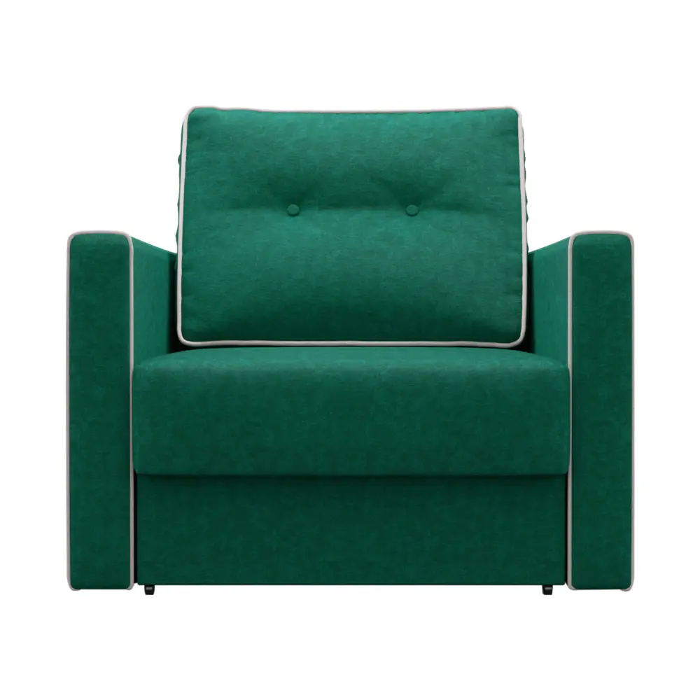 Фото 2 Кресло Правила мебели Лагос 97x95x93 см велюр цвет зеленый/велюр Фото 2 Кресло Правила мебели Лагос 97x95x93 см велюр цвет зеленый/велюр
