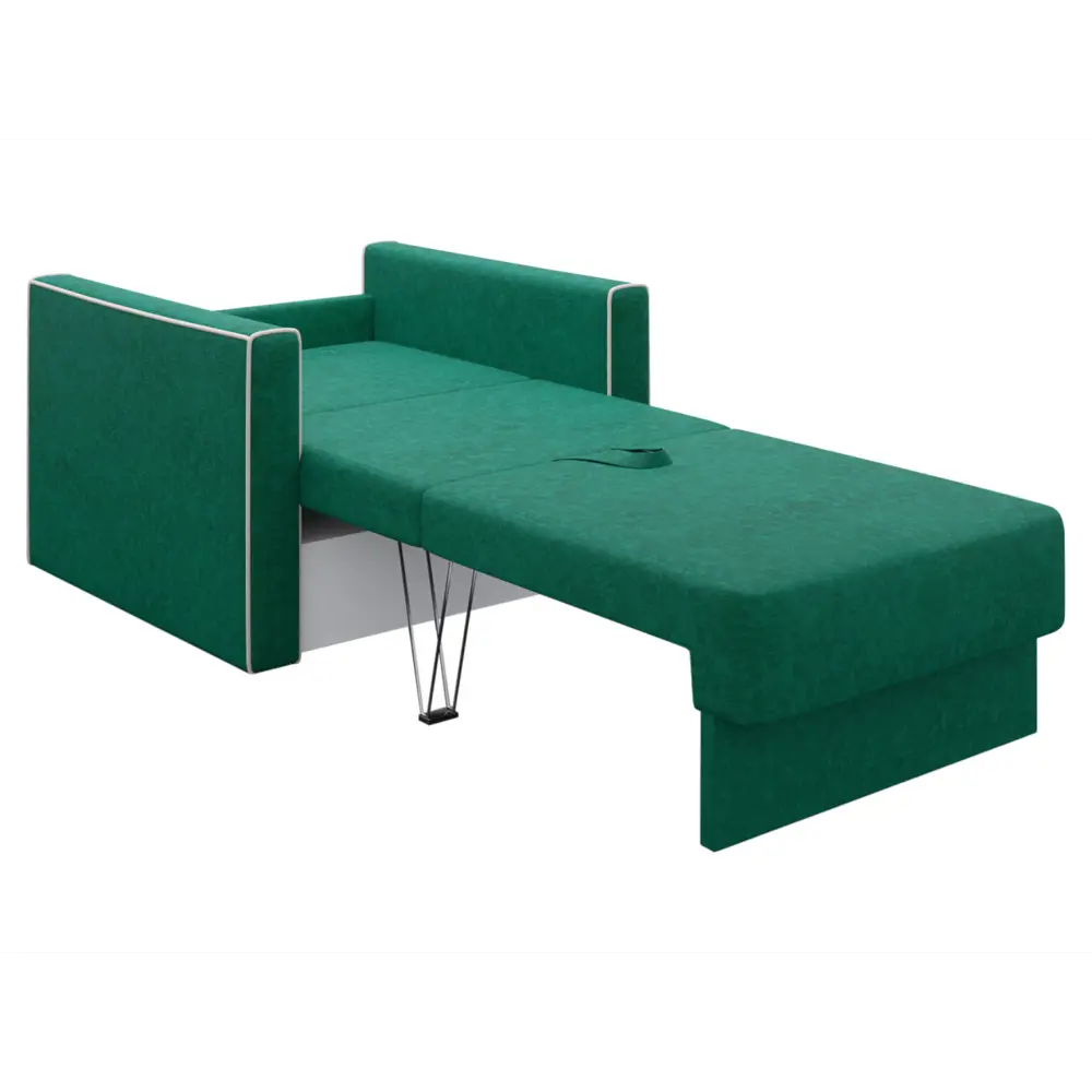 Фото 3 Кресло Правила мебели Лагос 97x95x93 см велюр цвет зеленый/велюр Фото 3 Кресло Правила мебели Лагос 97x95x93 см велюр цвет зеленый/велюр