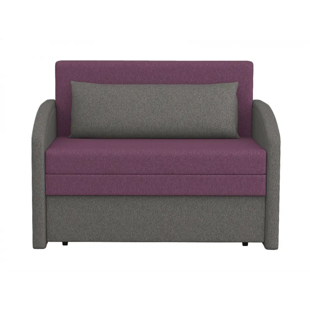 Фото 2 Диван раскладной Правила мебели Вилли 112x80x81 см рогожка цвет фиолетовый/темно-серый/рогожка