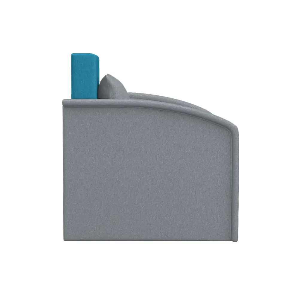 Фото 6 Диван раскладной Правила мебели Вилли 112x80x81 см рогожка цвет бирюзовый/сильвер/рогожка