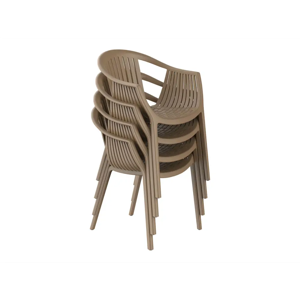 Фото 3 Кухонный стул Stepp Эскалейт 54306 189498 54x75x53 см пластик цвет капучино пластик