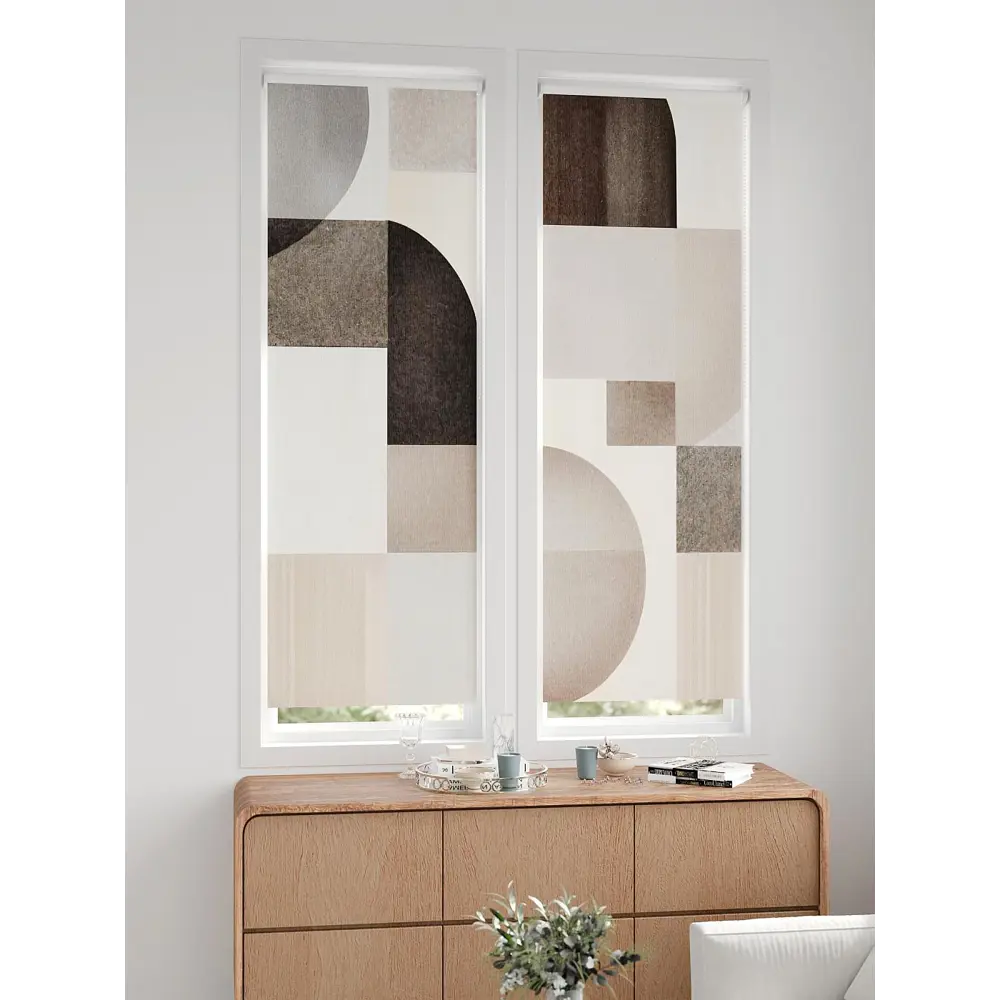 Фото 9 Рулонная штора блэкаут At Home НокретAT785148057, 57x170см, цвет бежевый, коричневый Фото 9 Рулонная штора блэкаут At Home НокретAT785148057, 57x170см, цвет бежевый, коричневый