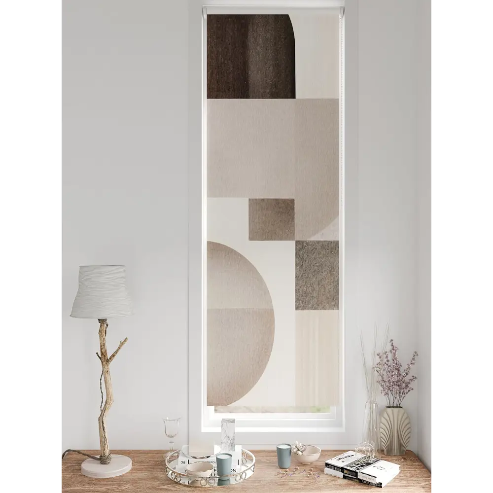 Фото 4 Рулонная штора блэкаут At Home НокретAT785148057, 57x170см, цвет бежевый, коричневый Фото 4 Рулонная штора блэкаут At Home НокретAT785148057, 57x170см, цвет бежевый, коричневый