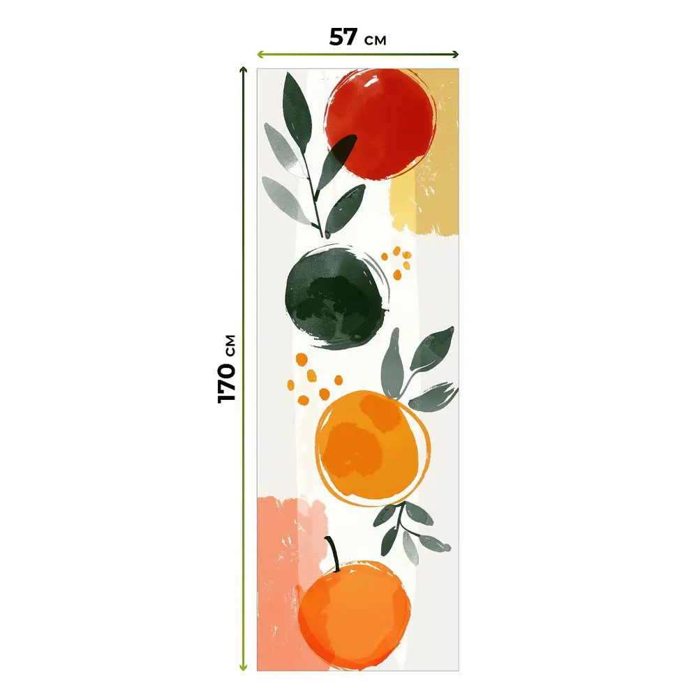 Фото 10 Рулонная штора блэкаут At Home НокретAT785162057, 57x170см, цвет белый, красный, зеленый, оранжевый