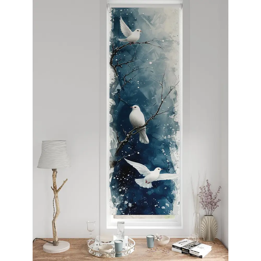 Фото 10 Рулонная штора блэкаут At Home НокретAT785031057, 57x170см, цвет белый, синий Фото 10 Рулонная штора блэкаут At Home НокретAT785031057, 57x170см, цвет белый, синий