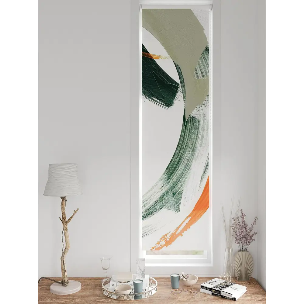 Фото 8 Рулонная штора блэкаут At Home ЛомкренAT785001047, 47x170см, цвет белый, зеленый, оранжевый Фото 8 Рулонная штора блэкаут At Home ЛомкренAT785001047, 47x170см, цвет белый, зеленый, оранжевый