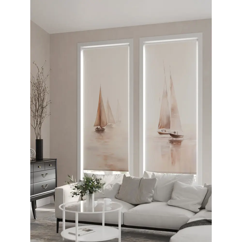 Фото 3 Рулонная штора At Home AT784090068, 68x170см, цвет бежевый, коричневый Фото 3 Рулонная штора At Home AT784090068, 68x170см, цвет бежевый, коричневый
