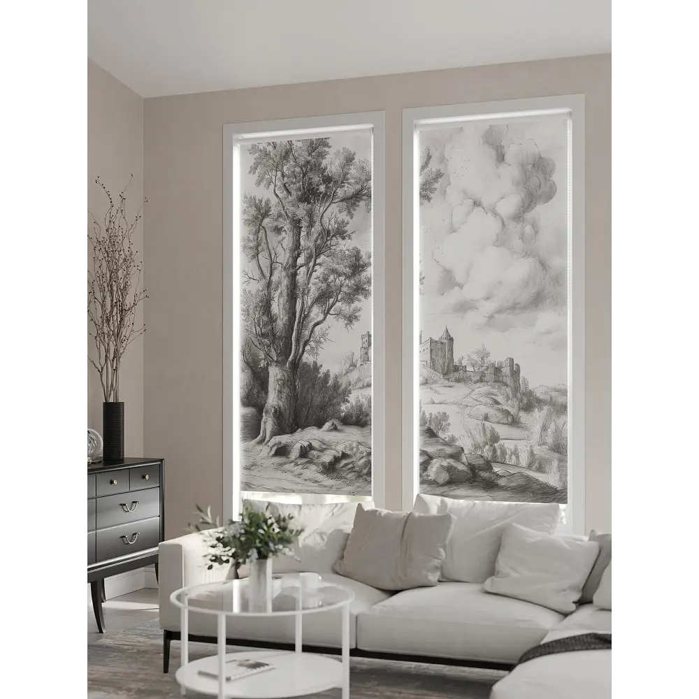 Фото 7 Рулонная штора At Home AT784121068, 68x170см, цвет белый, серый Фото 7 Рулонная штора At Home AT784121068, 68x170см, цвет белый, серый
