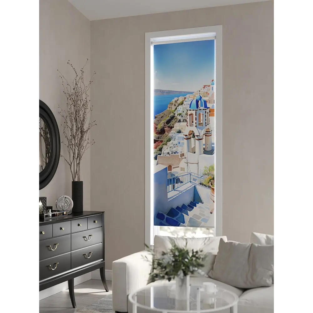 Фото 5 Рулонная штора At Home AT784133057, 57x170см, цвет белый, синий Фото 5 Рулонная штора At Home AT784133057, 57x170см, цвет белый, синий