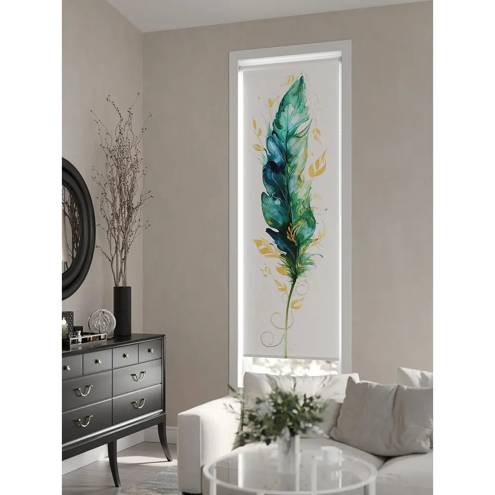 Фото 7 Рулонная штора At Home AT784027057, 57x170см, цвет белый, зеленый, бирюзовый Фото 7 Рулонная штора At Home AT784027057, 57x170см, цвет белый, зеленый, бирюзовый