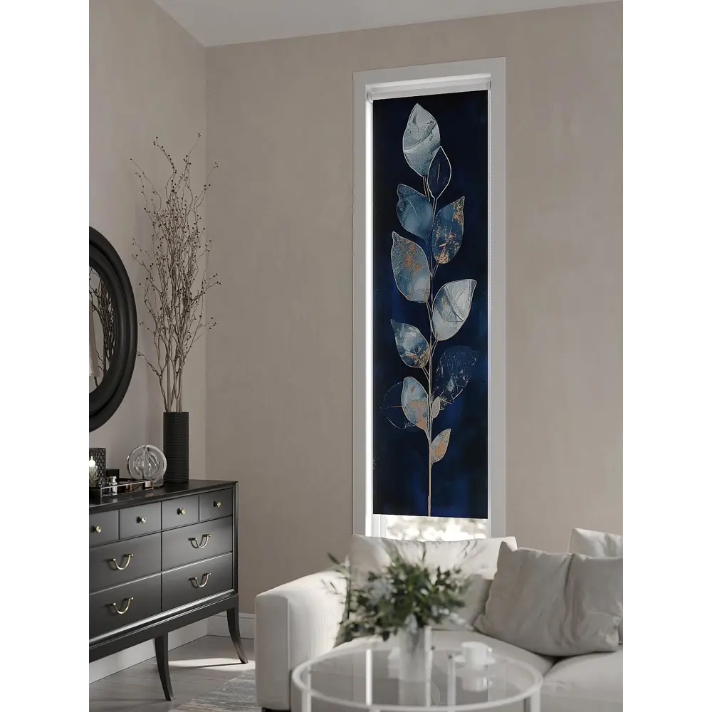 Фото 3 Рулонная штора At Home AT784018047, 47x170см, цвет синий, серый Фото 3 Рулонная штора At Home AT784018047, 47x170см, цвет синий, серый