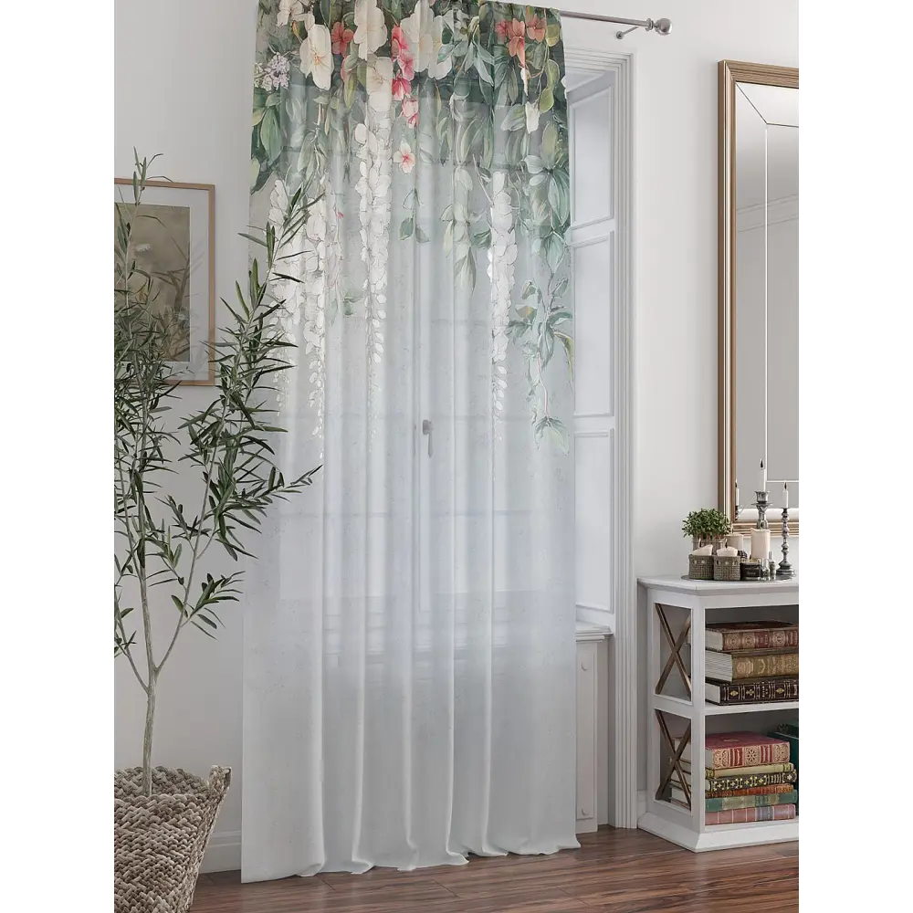 Фото 6 Тюль At home Базовая коллекция AT588272 на шторной ленте 250x150 см цвет зеленый Фото 6 Тюль At home Базовая коллекция AT588272 на шторной ленте 250x150 см цвет зеленый