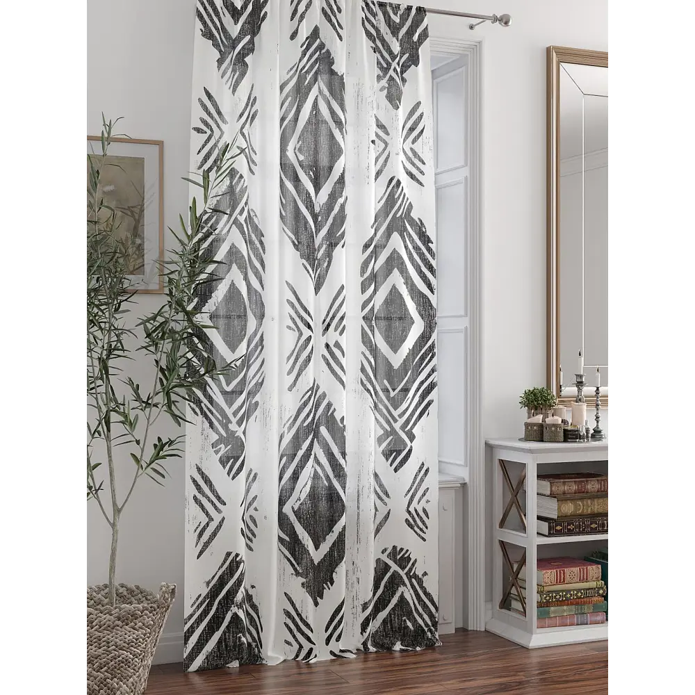 Фото 3 Тюль At home Базовая коллекция AT588298 на шторной ленте 250x150 см цвет белый Фото 3 Тюль At home Базовая коллекция AT588298 на шторной ленте 250x150 см цвет белый